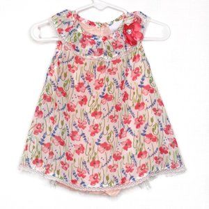 Nannette Baby Girl Pink Spring Floral Dress 12M